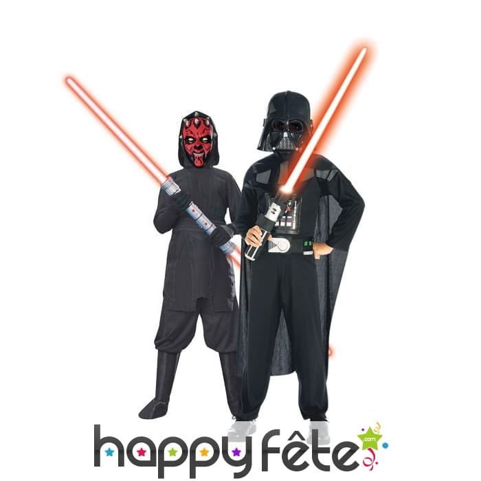 Costumes de Dark Vador et Dark Maul pour enfant