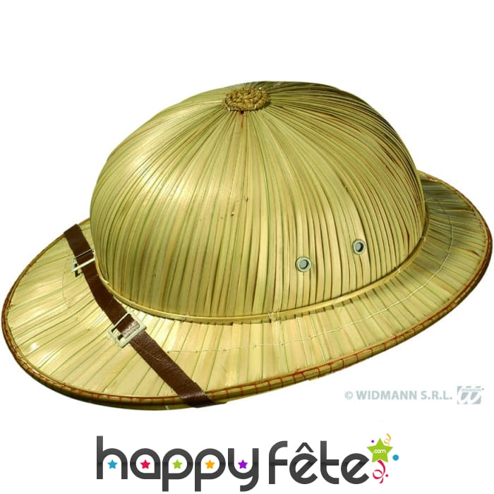 Chapeau d'explorateur en paille