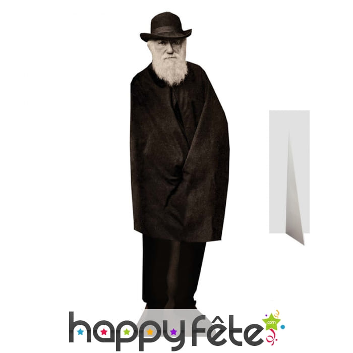 Charles Darwin en carton plat