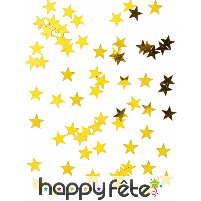 Confettis dorés en forme d'étoile, 50g