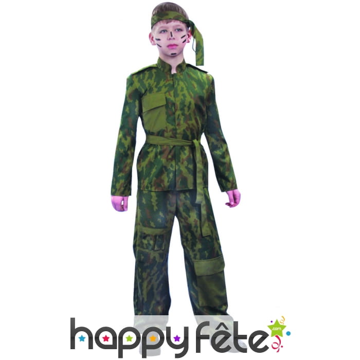 Costume d'enfant commando