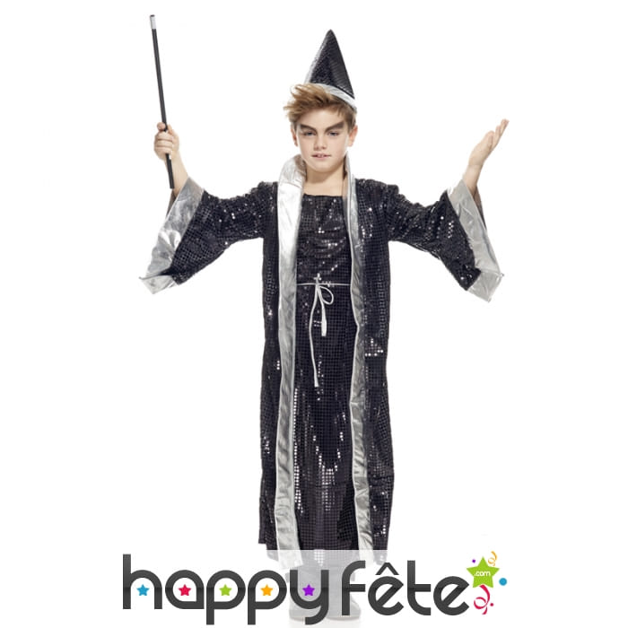 Costume d'enfant magicien noir