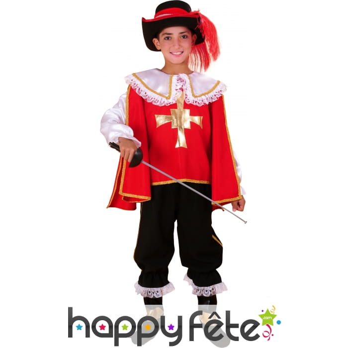 Costume d'enfant mousquetaire
