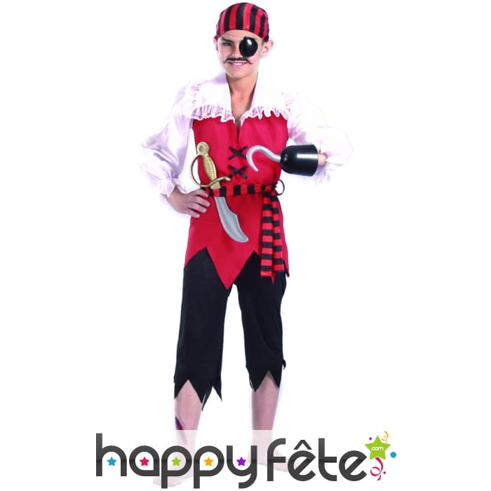 Costume d'enfant pirate John