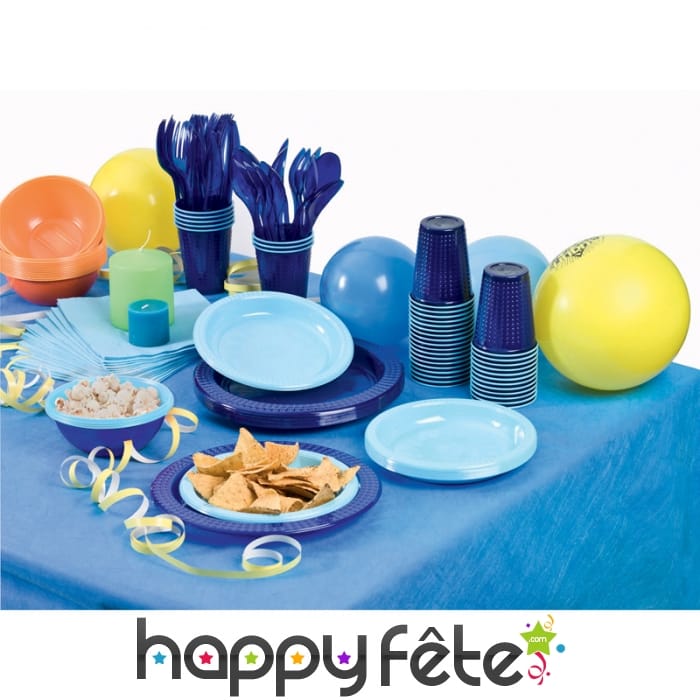 Coffret de fête bleu/bleu ciel, 20 personnes
