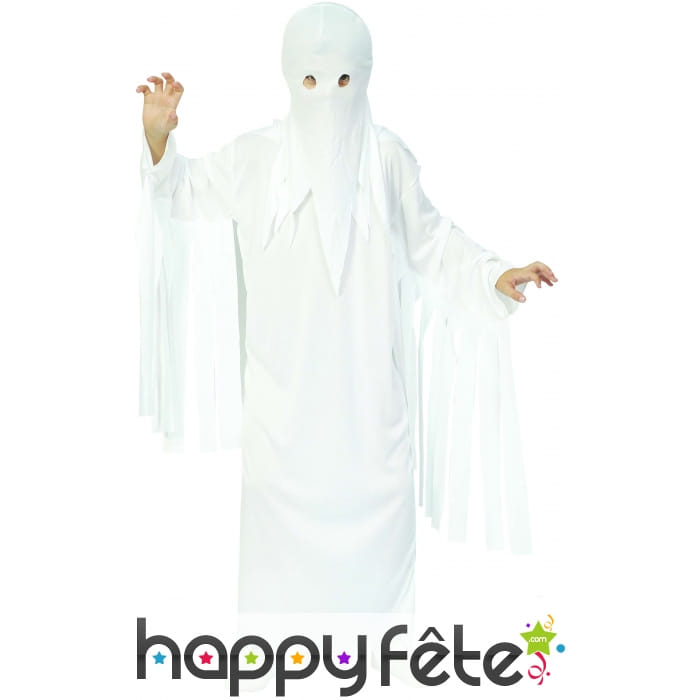 Costume de fantôme blanc pour enfant