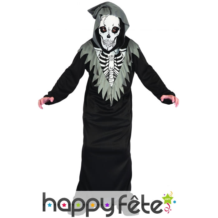 Costume de faucheur squelette pour enfant