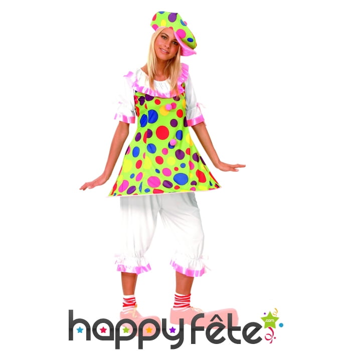 Costume de femme clown fiesta