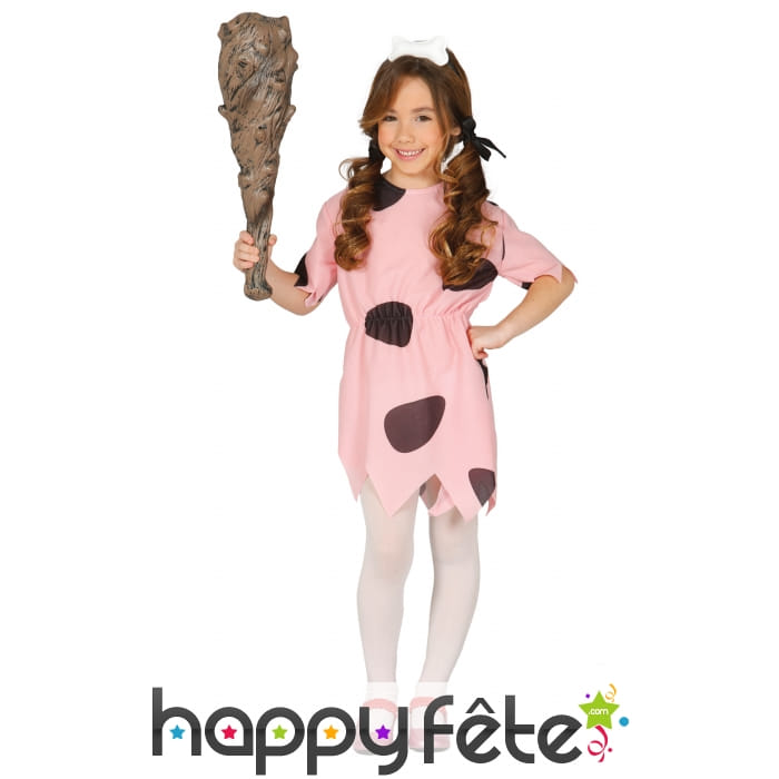 Costume de fille des cavernes effet velours