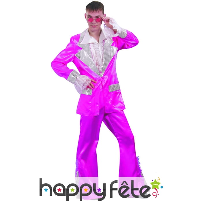 Costume disco fuschia