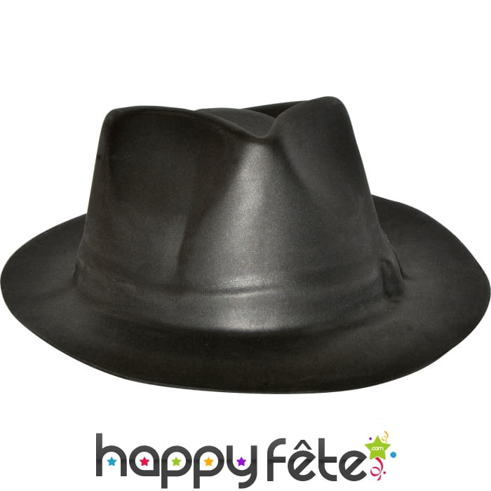 Chapeau de gangster eva noir