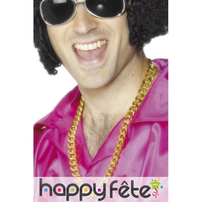 Collier doré gros maillons