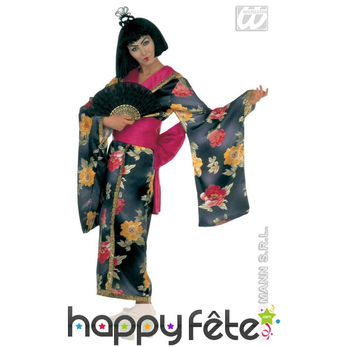 Costume de geisha en satin