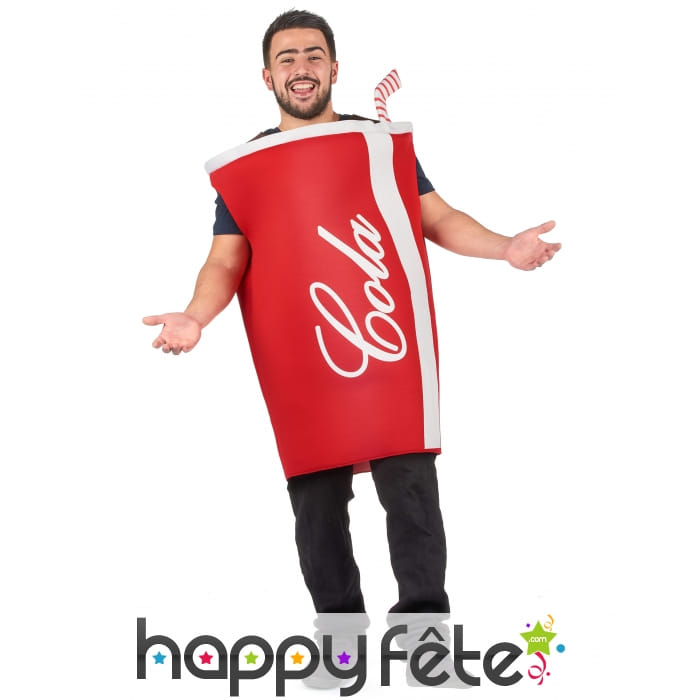 Costume de gobelet cola pour adulte