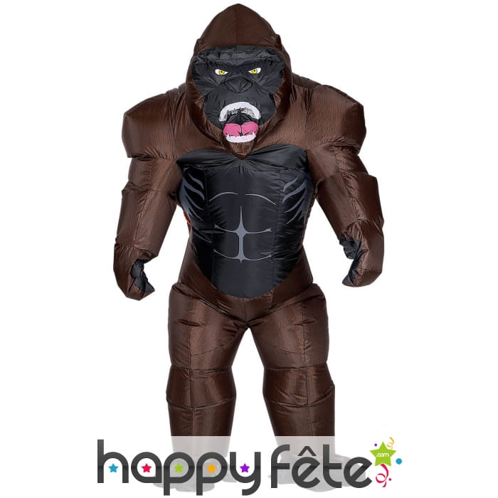 Costume de gorille gonflable pour adulte