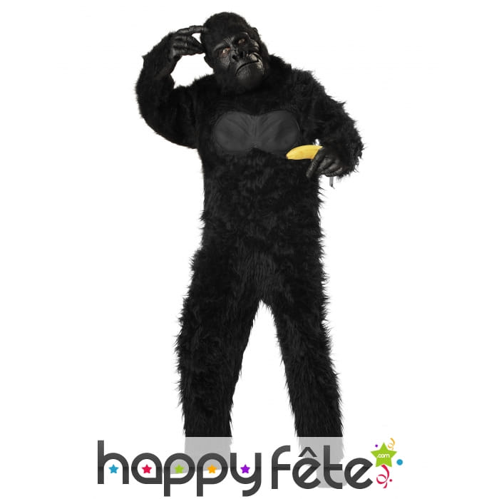 Costume de gorille noir intégral pour enfant