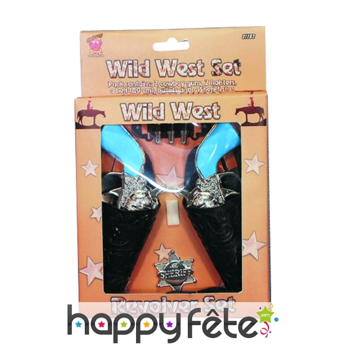 Ceinturon double holster et pistolets pour enfant