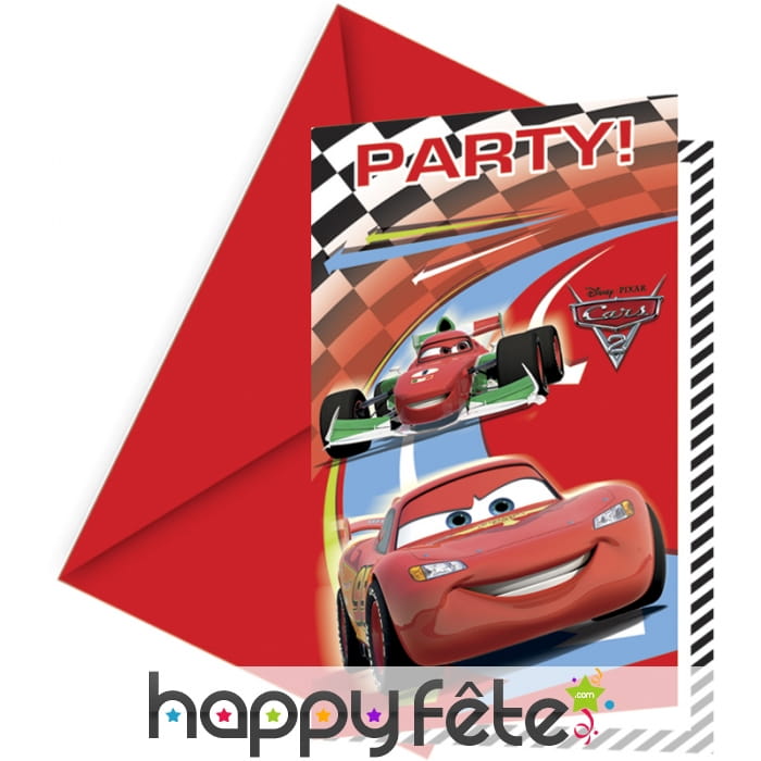 Cartes d'invitation cars rsn et enveloppes