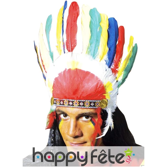 Coiffe d'indien adulte