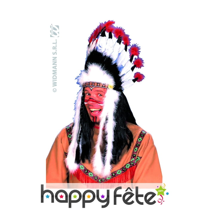 Coiffe d'Indien grand guerrier adulte