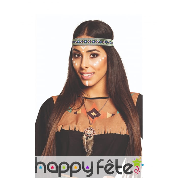 Collier d'indienne pendentif attrape rêve