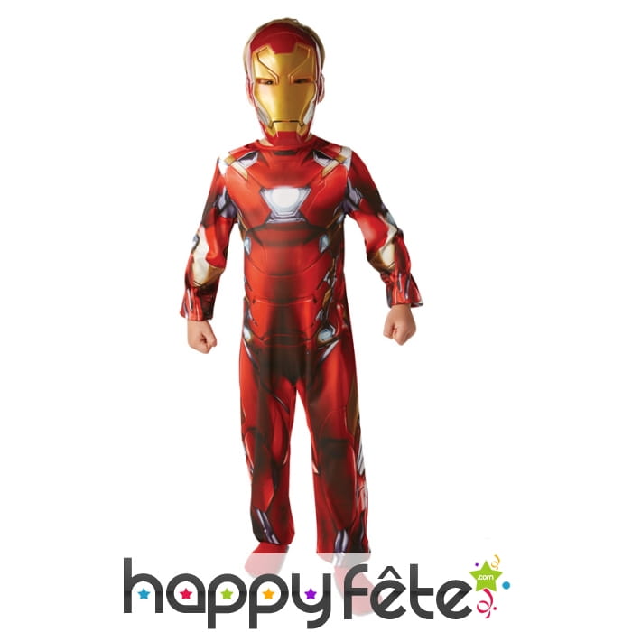 Combinaison de Iron Man civil wars pour enfant