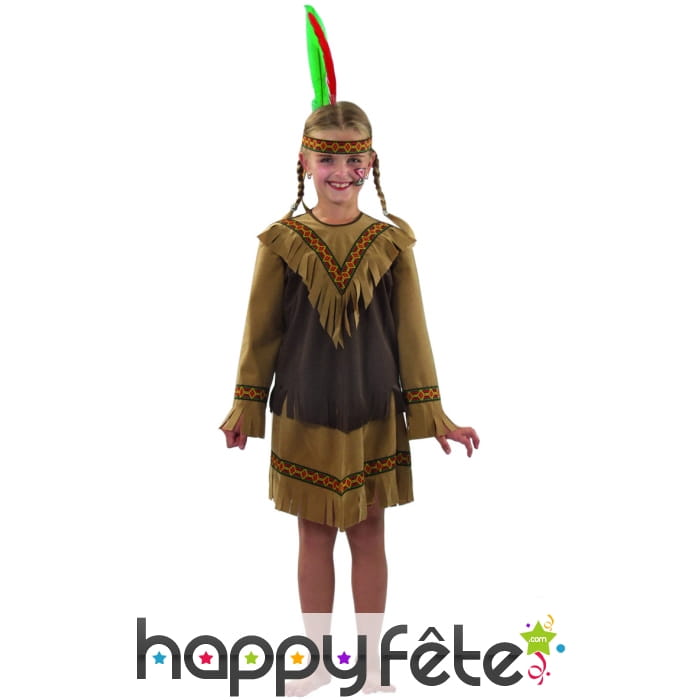 Costume d'indienne enfant Nakota