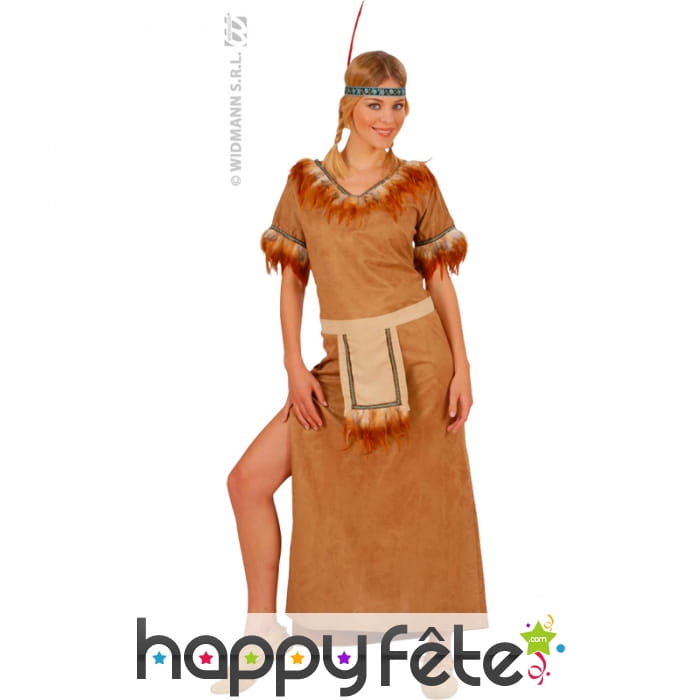 Costume d'indienne suédine