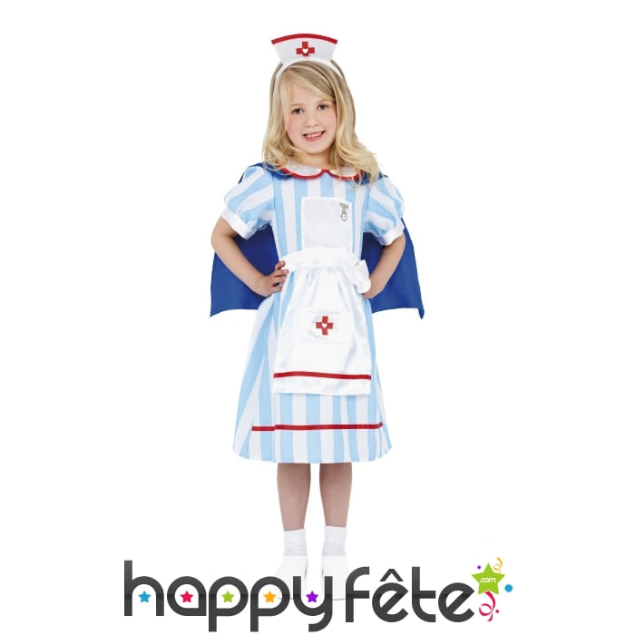 Costume d'infirmière vintage pour petite fille