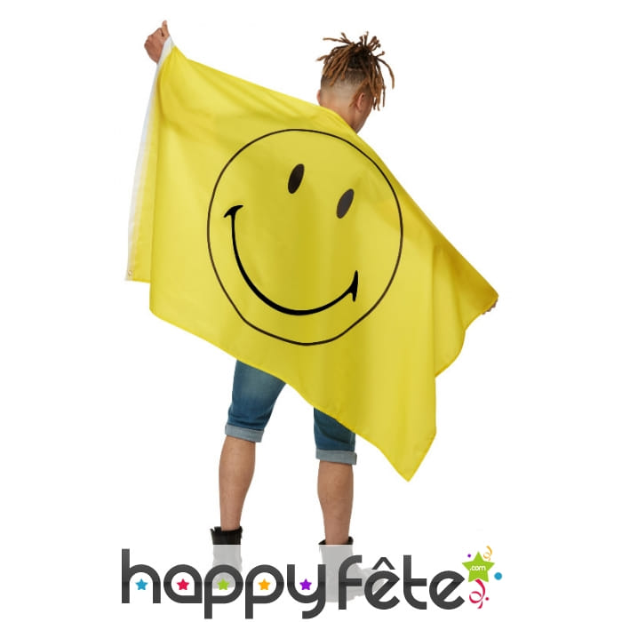 Cape drapeau jaune Smiley