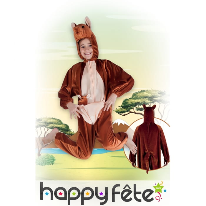 Combinaison de kangourou en peluche