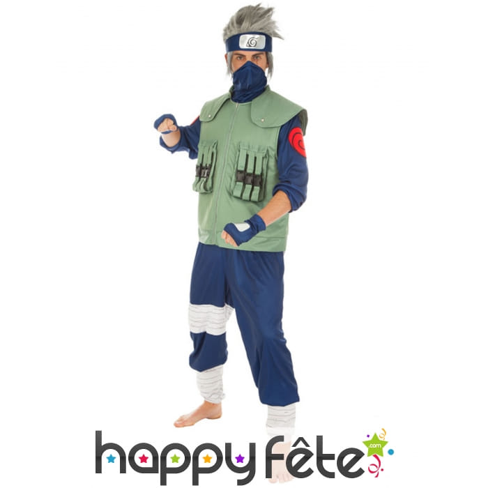 Costume de Kakashi Hatake pour homme, Naruto