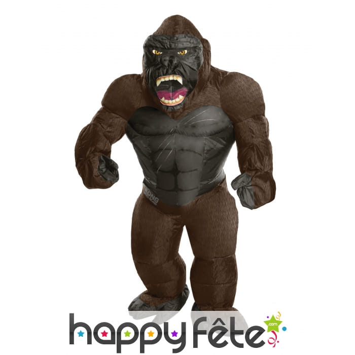 Costume de King Kong gonflable pour adulte