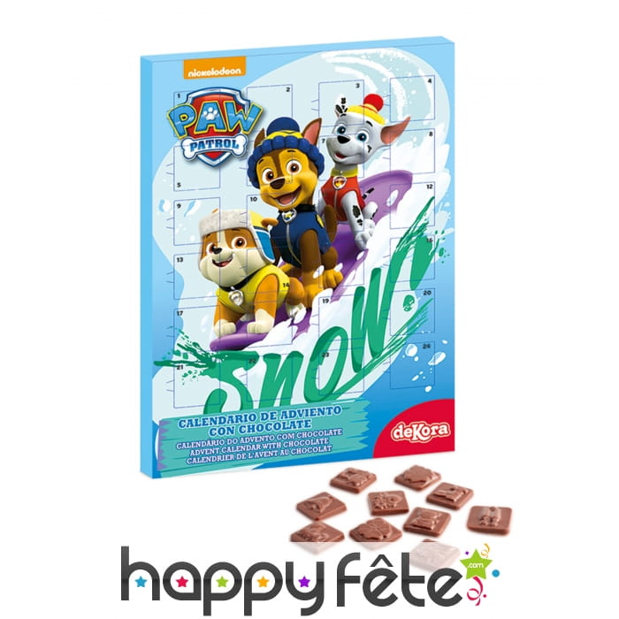 Calendrier de l'avent Pat Patrouille