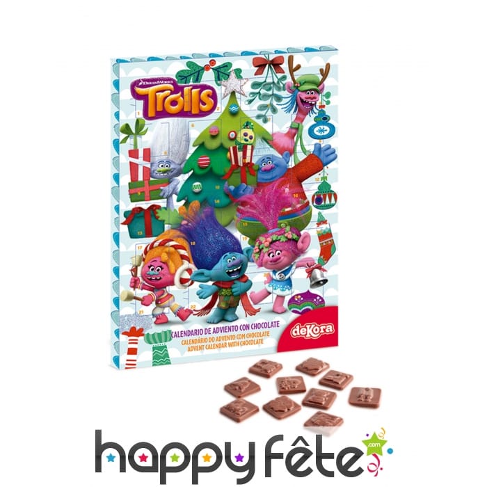 Calendrier de l'avent Trolls