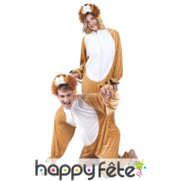 Combinaison de lion pour adulte
