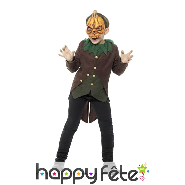 Costume de l'homme citrouille pour enfant
