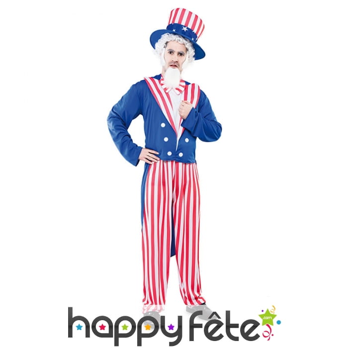Costume de l'oncle Sam pour homme