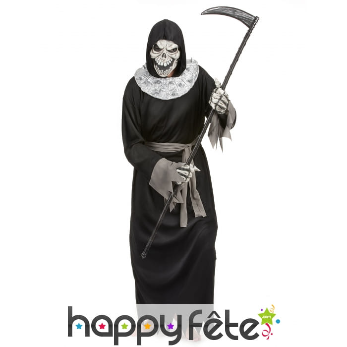 Costume de la faucheuse squelette pour homme