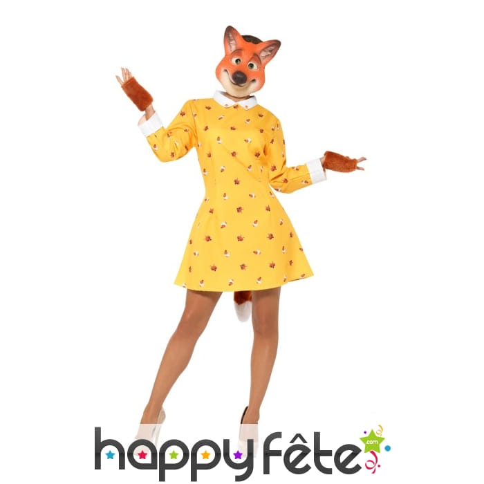 Costume de Lady Fox pour femme adulte