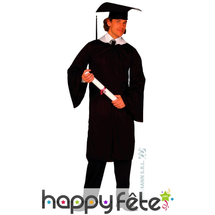 Costume de lauréat avec toge