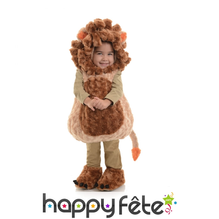 Costume de lion en peluche pour enfant