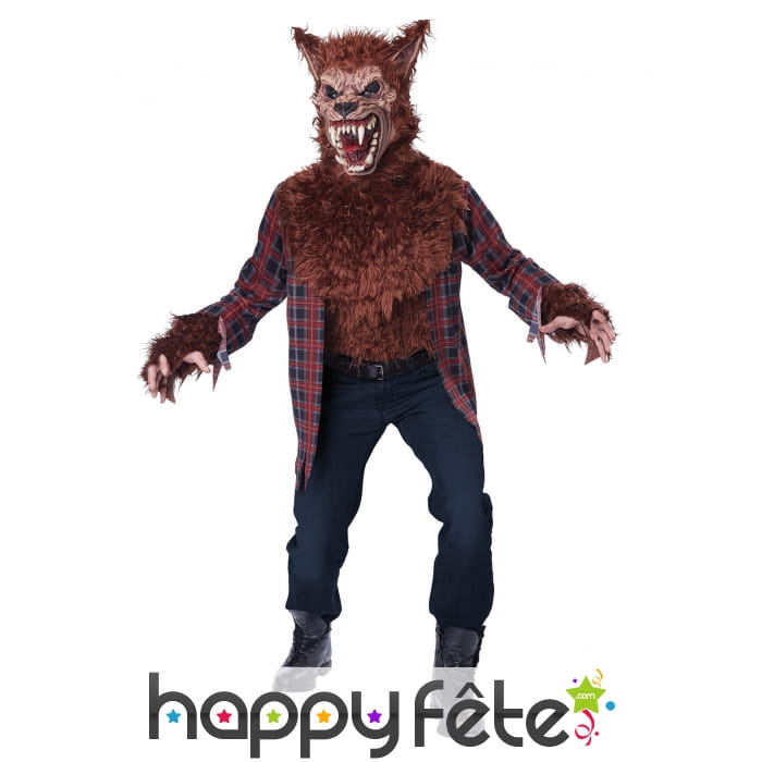 Costume de loup garou effrayant pour homme