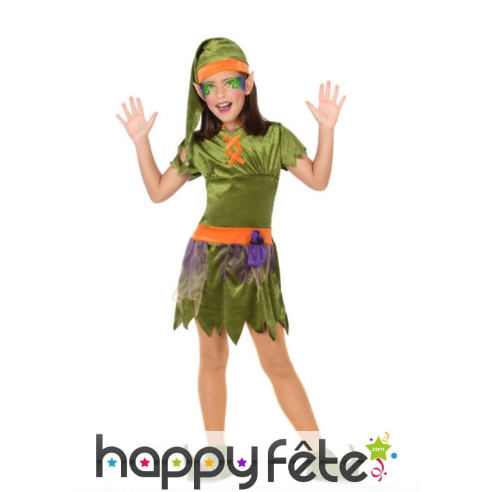 Costume de lutin pour petite fille