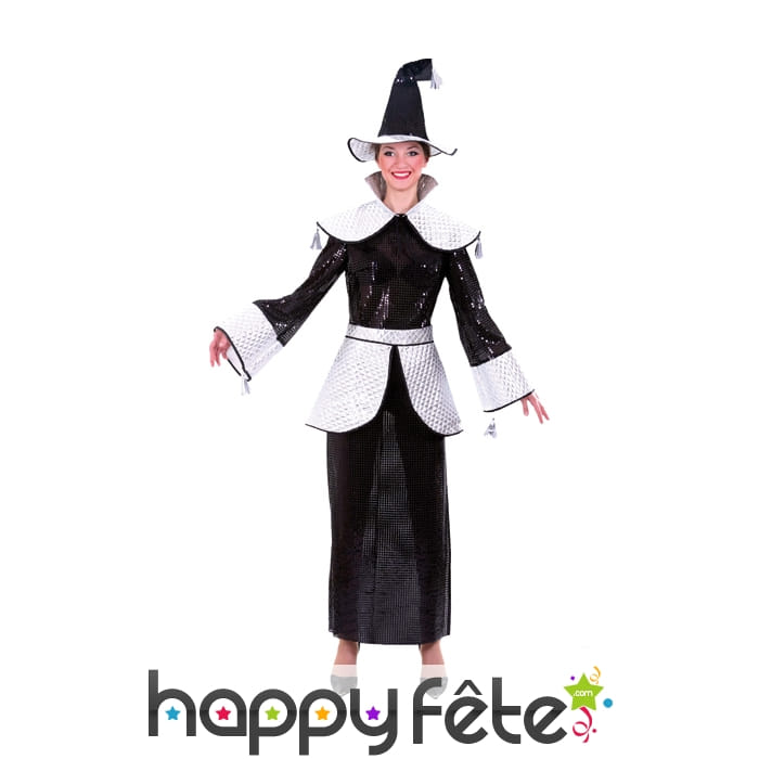 Costume de magicienne à paillettes
