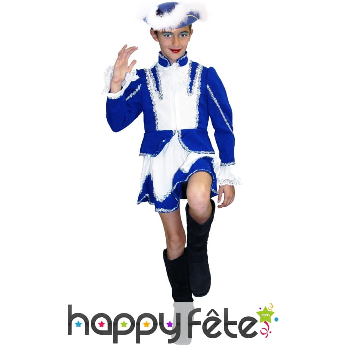 Costume de majorette bleue