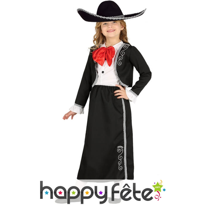 Costume de Mariachi mexicaine pour fille