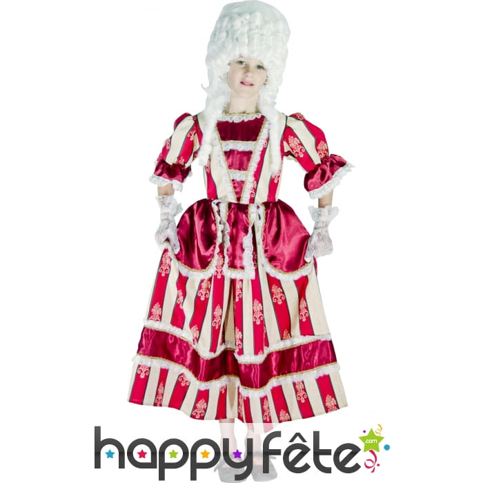 Costume de Marquise bordeaux
