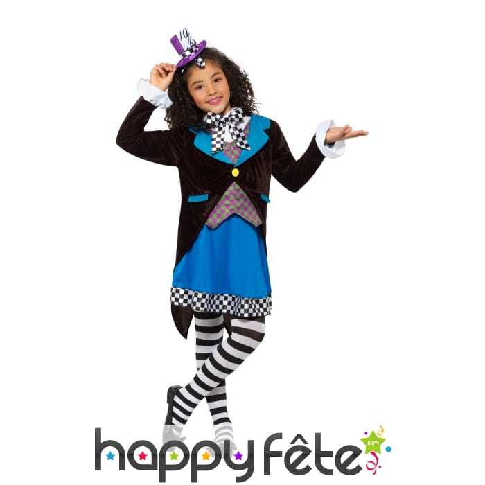 Costume de Miss Hatter pour fillette