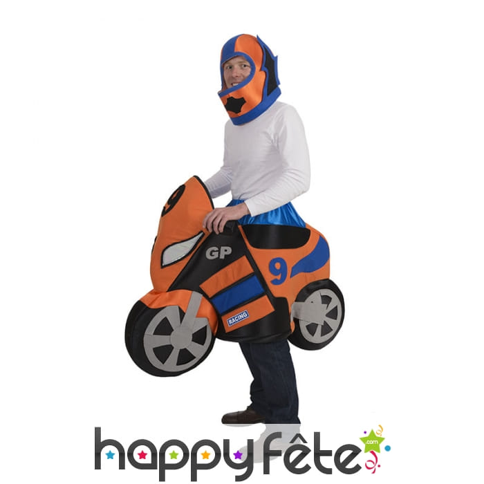 Costume de moto de course pour adulte